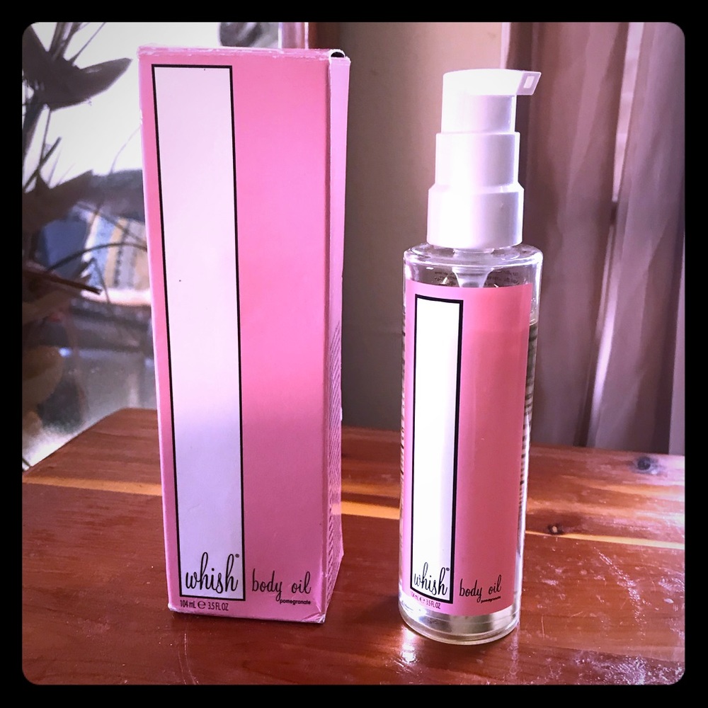 whish pomegranate body oil